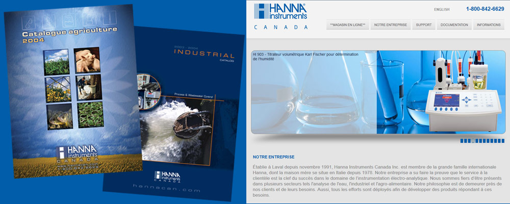Catalogues et site Internet