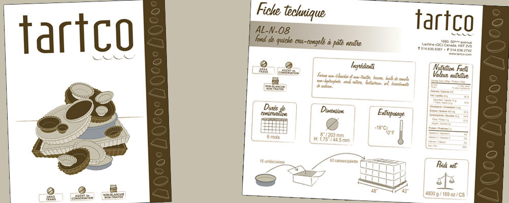 Catalogue et fiche technique